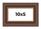 Panoramic Traditional Brown Picture Frame - UV Acrylic, Foam Board Backing, Hanging Hardware